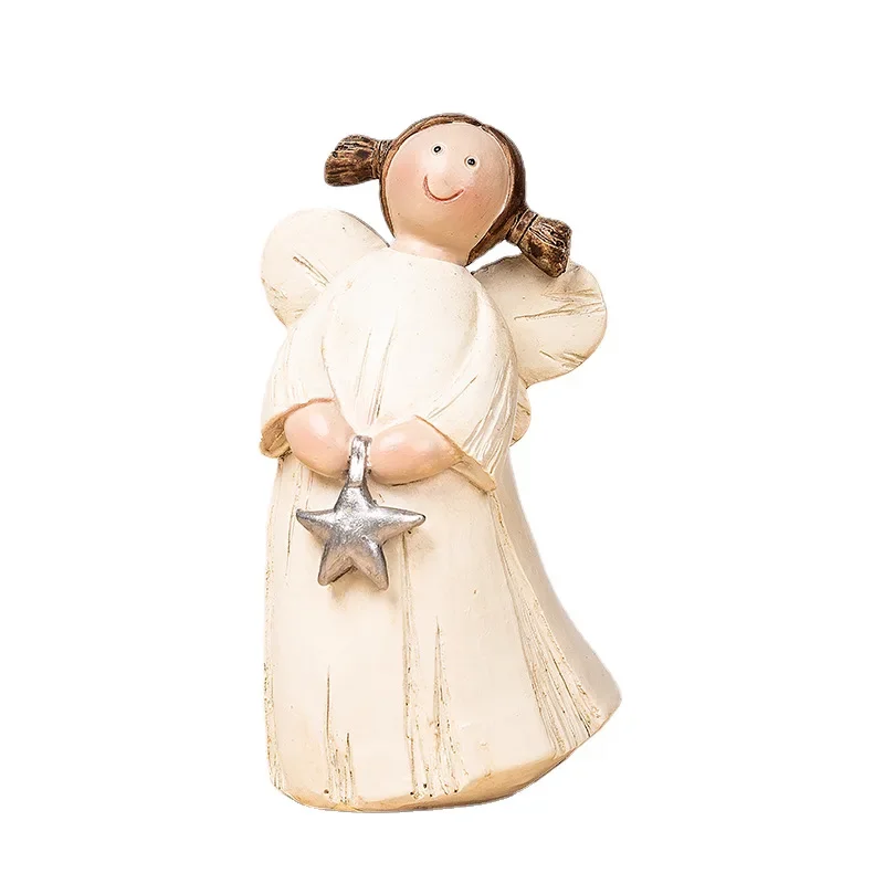 Креативная американская Милая статуя сказочного ангела для девочек подарок на