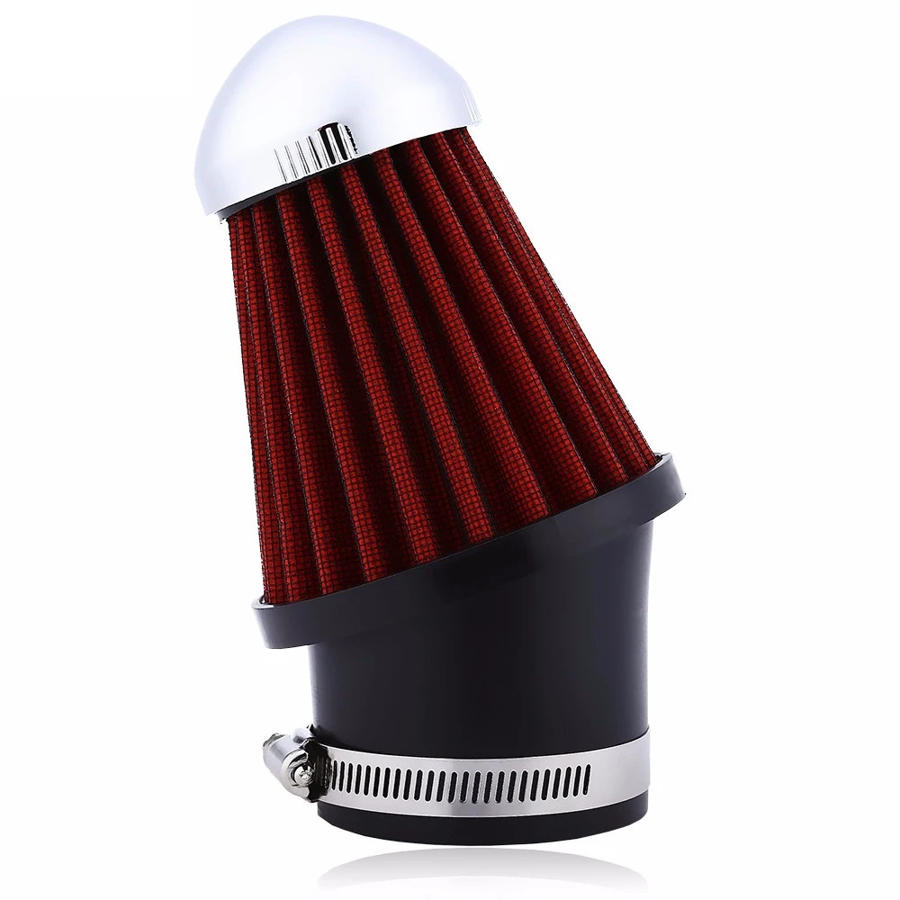

Universal 63mm High Flow Air Intake Filters Clamp-on 45 Degree Bend Modification Mushroom Head Cleaner Automobile Accessories