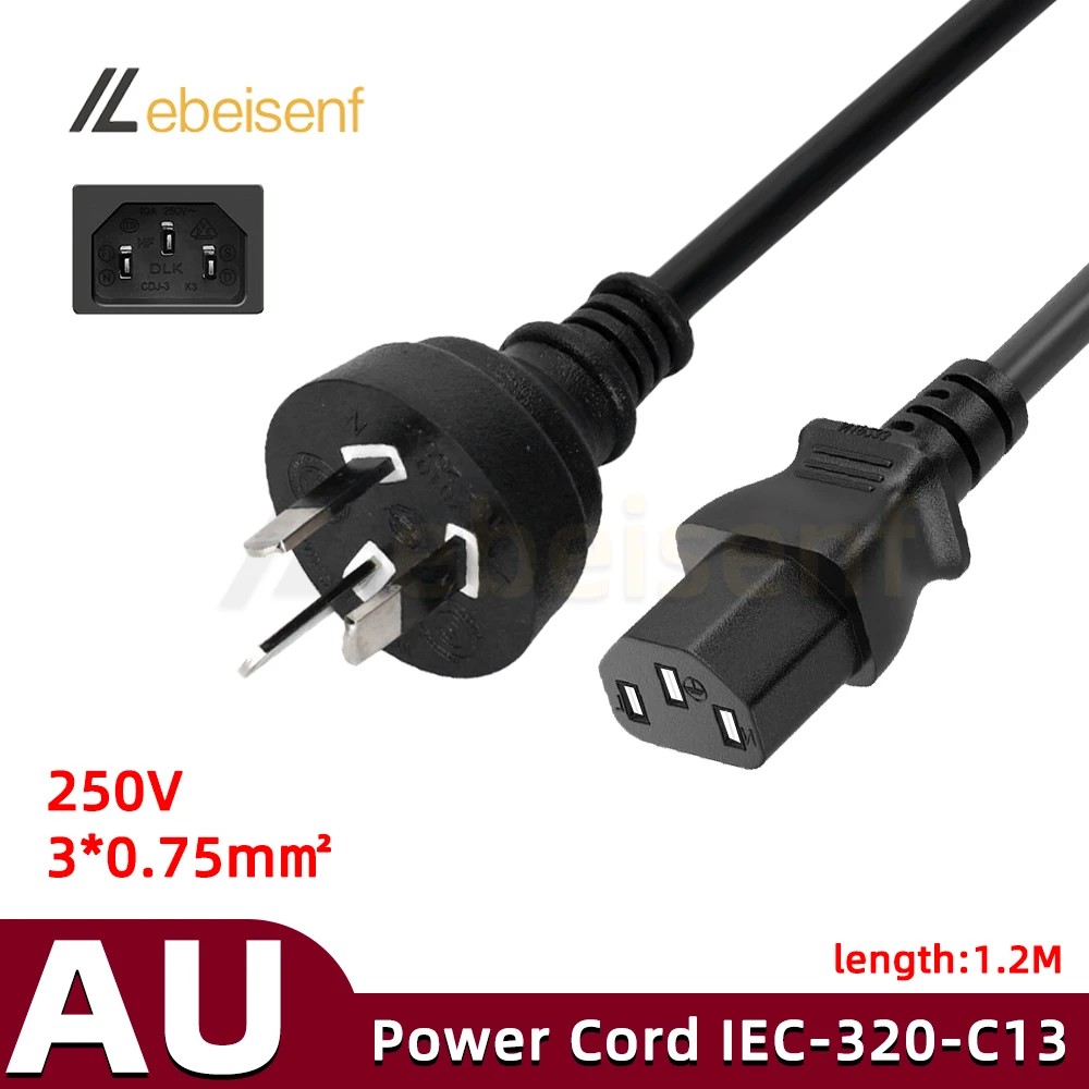 

Удлинитель питания 1 м черный AU