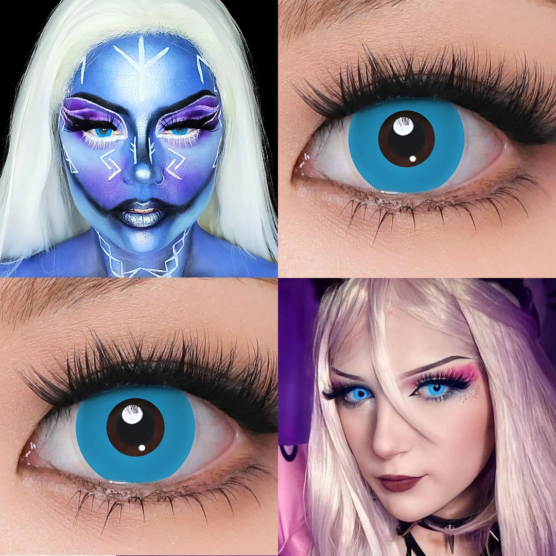 Цветные контактные линзы Magister очки для зрения глаз косплей макияж красота