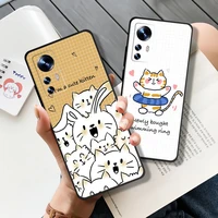 cute cat cartoon phone case for xiaomi redmi note 9 pro 9a 9t 9c note 8 pro note 7 note 10 pro funda liquid silicon soft back