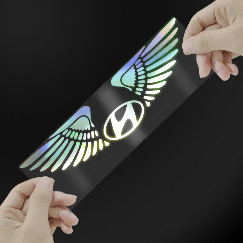 

Наклейка на автомобиль, виниловая наклейка, красочная лазерная декоративная наклейка для Solaris Ix35 I20 I30 I40 Hyundai Tucson CRETA Santa Fe, аксессуары