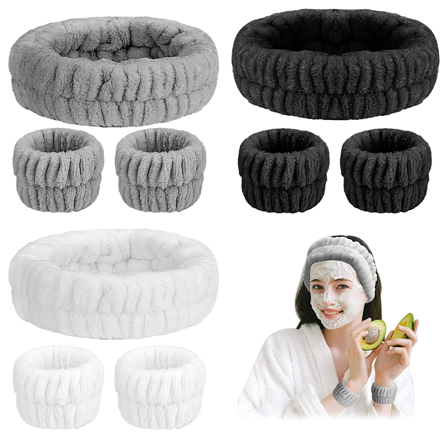 Plush Wash Hair Band Home Makeup Hair Band Wristband