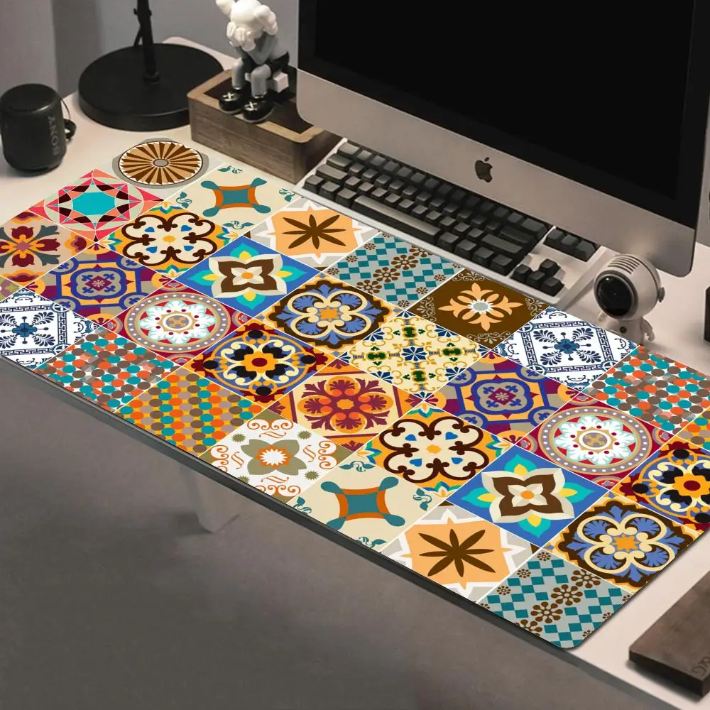 Коврик для мыши в португальском сицилийском стиле большой игровой коврик
