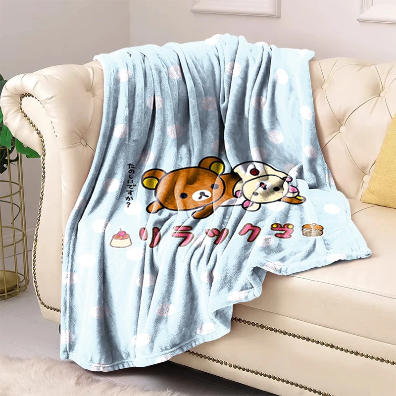 

Decorative Sofa Blanket for Living Room Rilakkuma Bedroom Decoration Fluffy Soft Blankets Bedspread on the Bed Throw Fleece Boho