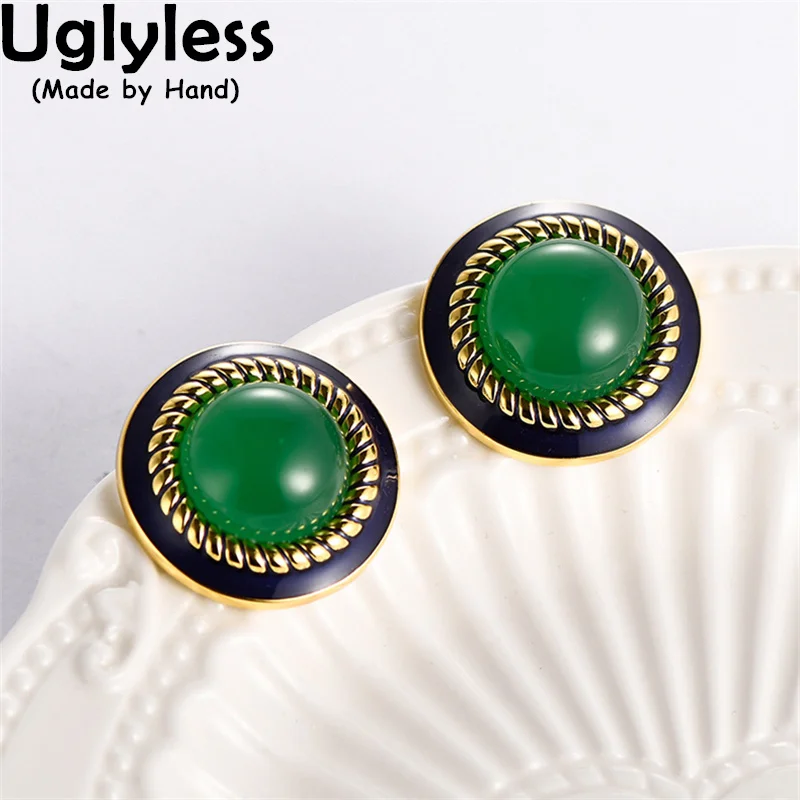 

Женские серьги-гвоздики из серебра 925 пробы с французским агатом