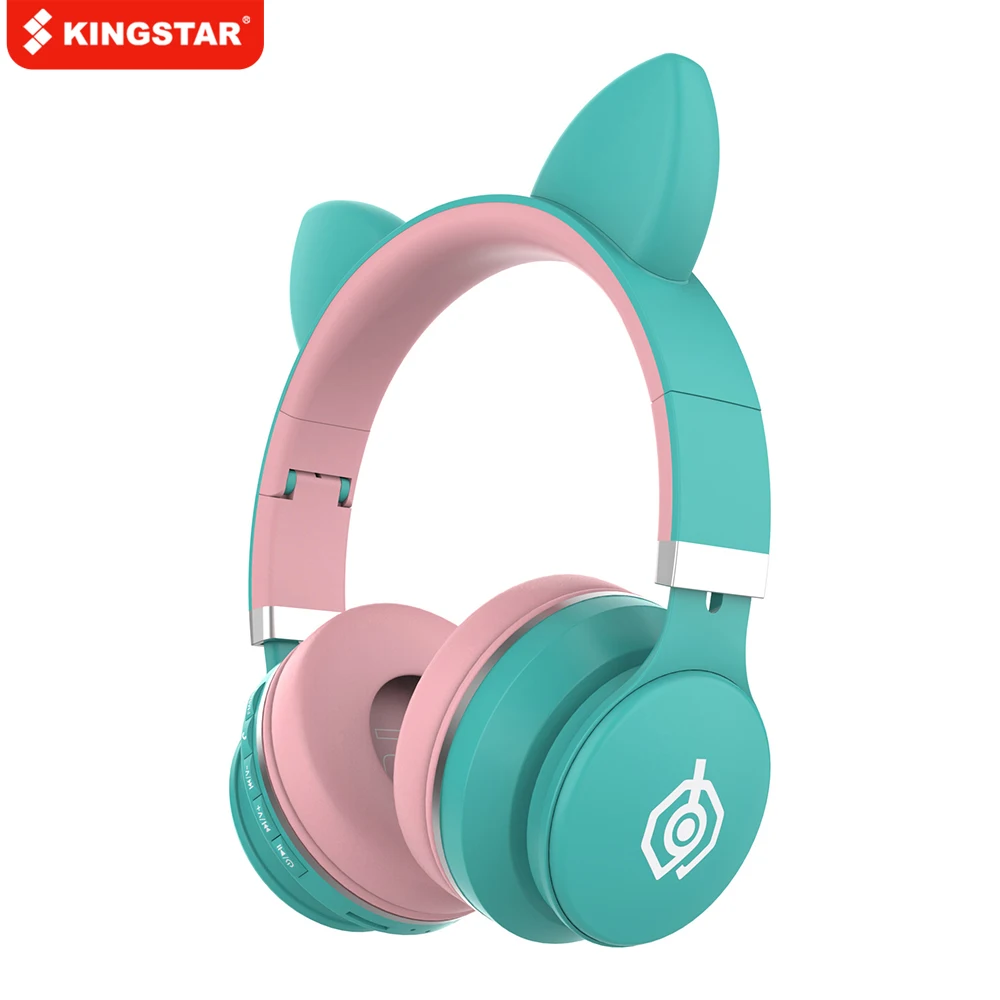 

Bluetooth-наушники KINGSTAR с кошачьими ушками, складные, с микрофоном