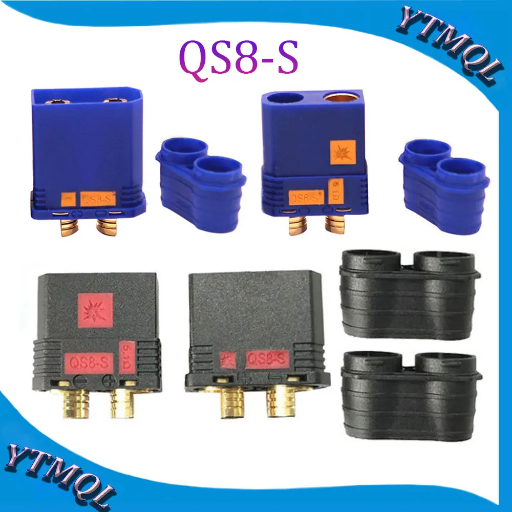 1 пара QS8-S сверхмощный аккумуляторный разъем с защитой от искрового золота