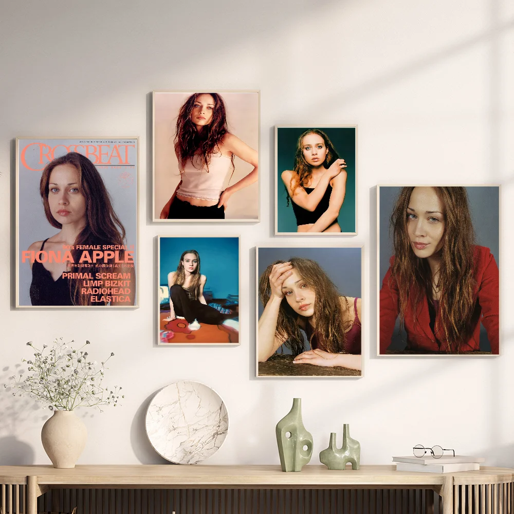 Fiona Apple Self-adhesive Art Poster Retro Kraft Paper Sticker DIY Room Bar Cafe Stickers Wall Painting