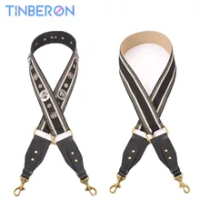 TINBERON Canvas Shoulder Strap For Bag Vintage Rivet Width Bag Strap Bag Accessories Apply To Saddle Bag Luxury Shoulder Straps