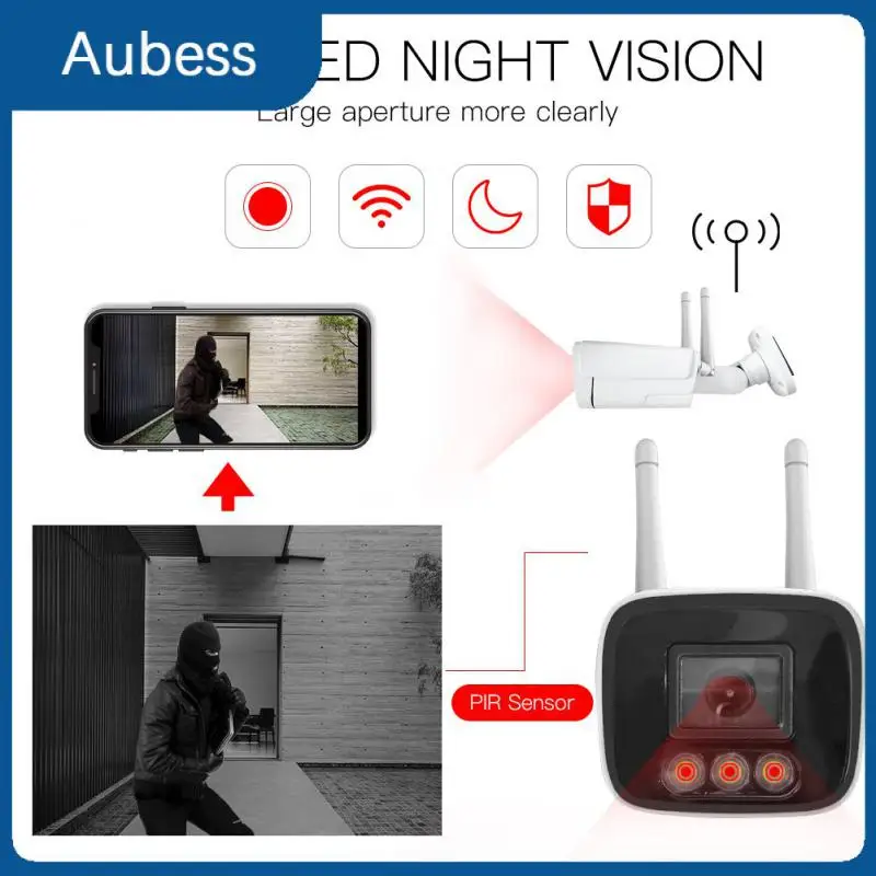 

Security Camera Weatherproof 1080p Smart Camera Remote Control Infrared Night Vision Surveillance Camera Smart Home Night Vision