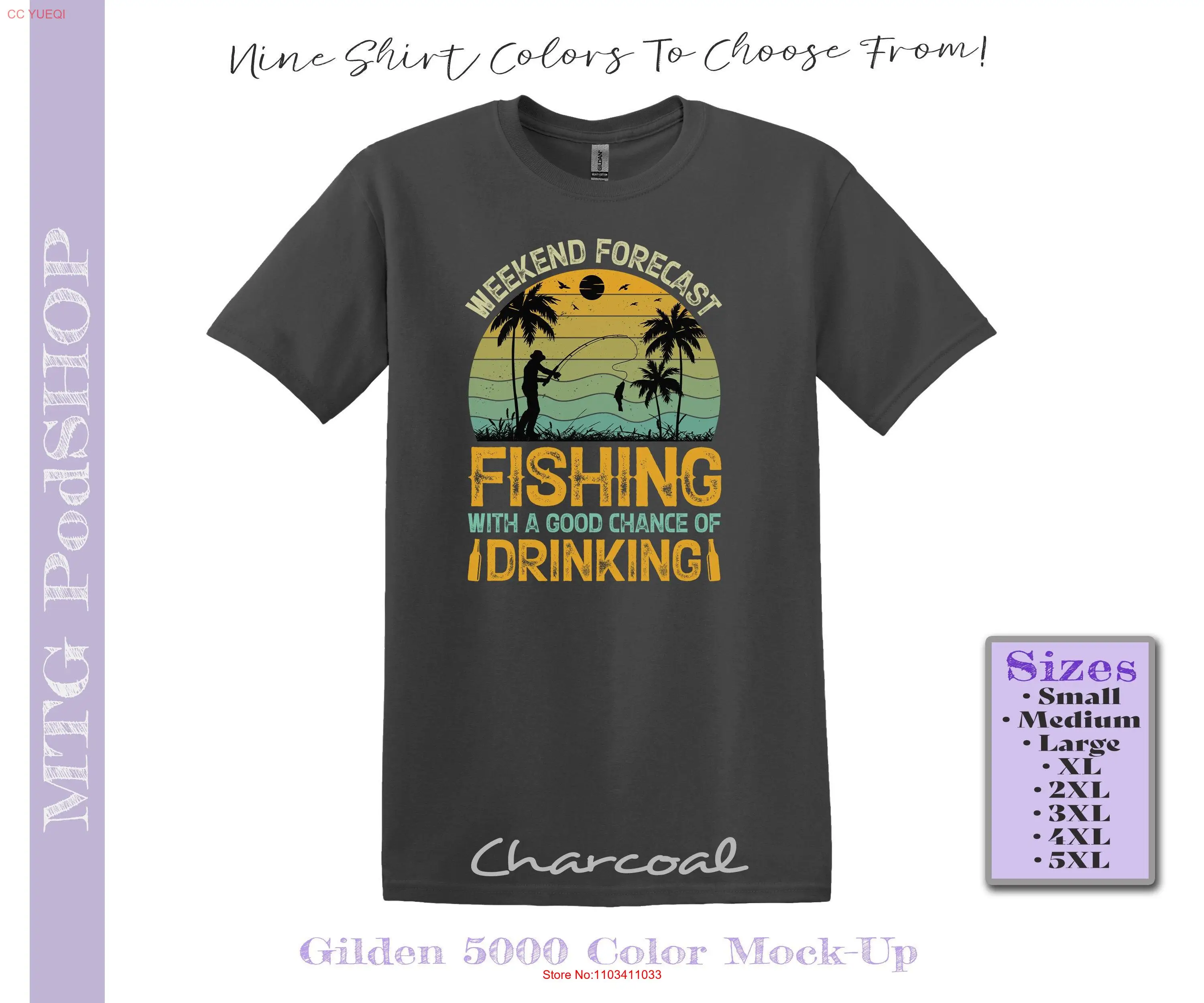 Прогноз на выходные Рыбалка с хорошим шансом питья Футболка Кемпинг На открытом