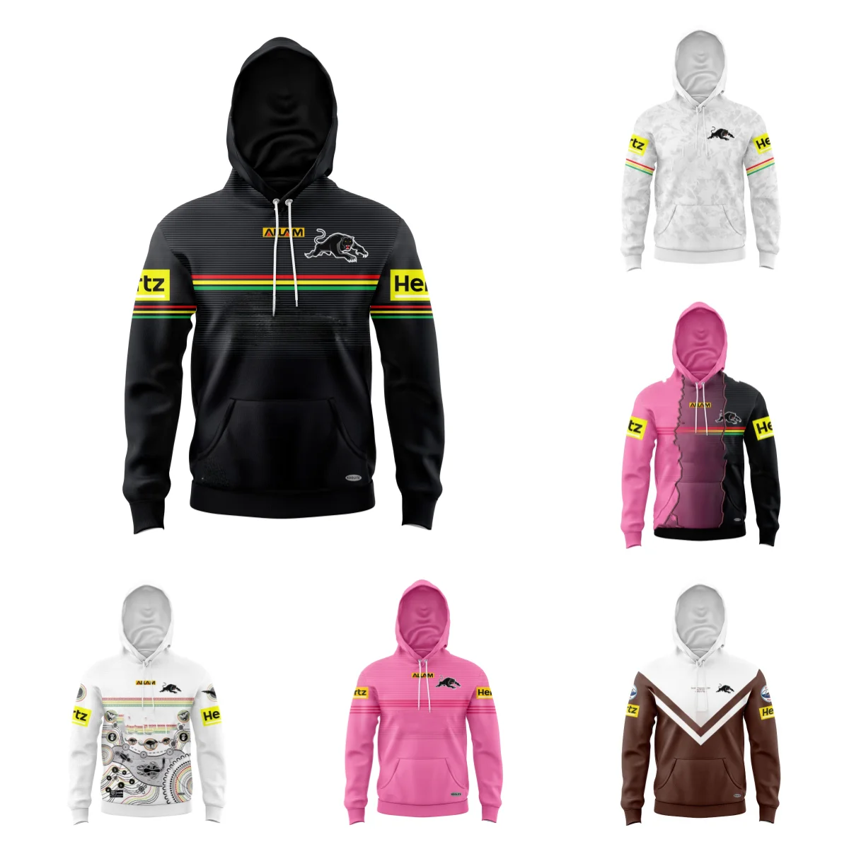 Джерси-хоп для взрослых Penrith Panthers регби-лига мужская пещера капюшон детей на день