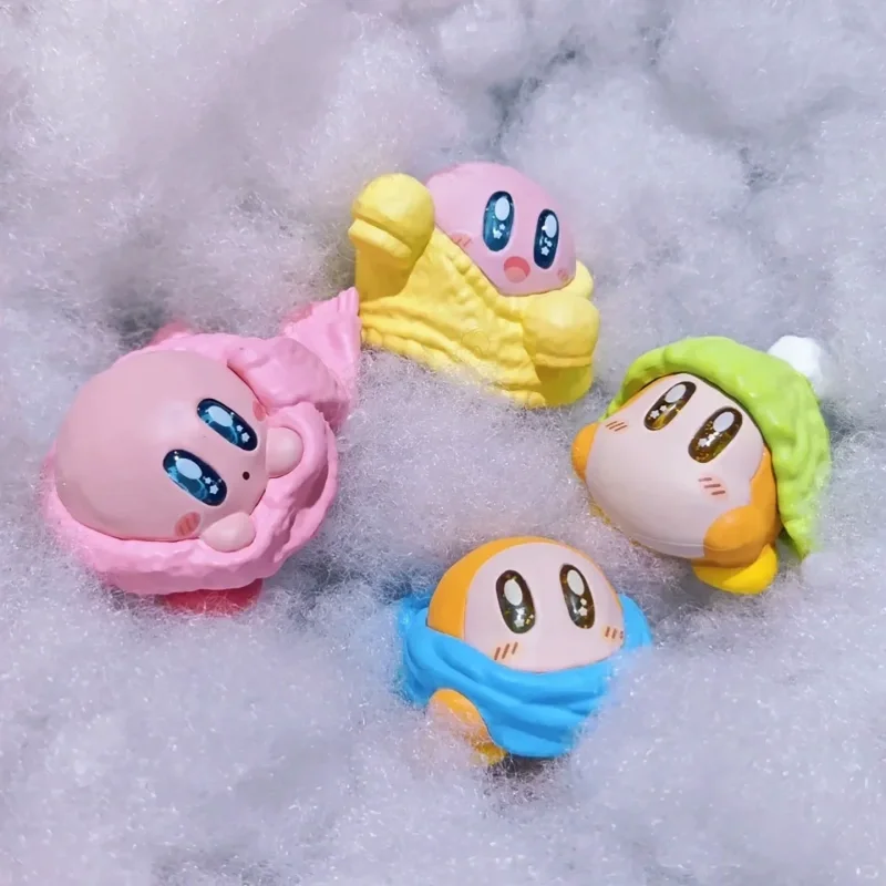 Фото В наличии: Коллекционная мини-фигурка Bandai Waddle Dee Gashapon в сидячей позе – милое украшение для рабочего стола для любителей аниме №2