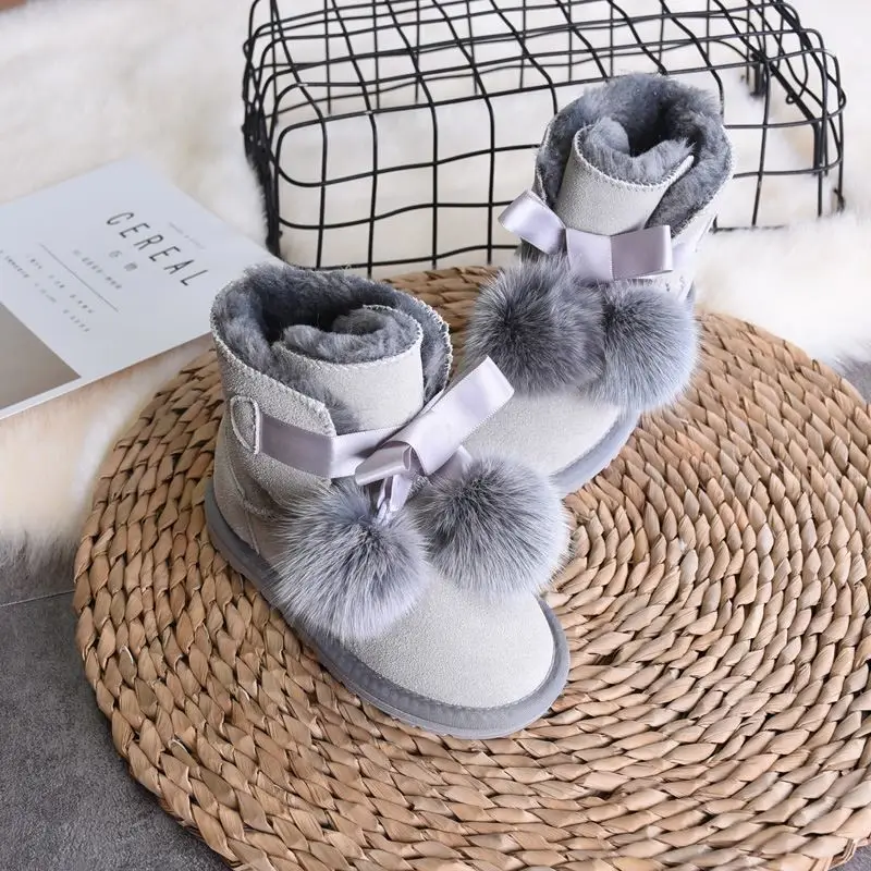 Warm Leather Shoes Anti-Slippery Casual Shoes for Children Children Shoes Winter Snow Boots for Children Thickened and Velvet