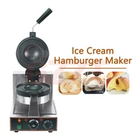 gzzt ice cream burger maker ice cream bread machine burger with filling panini press waffle baking machine kitchen appliances