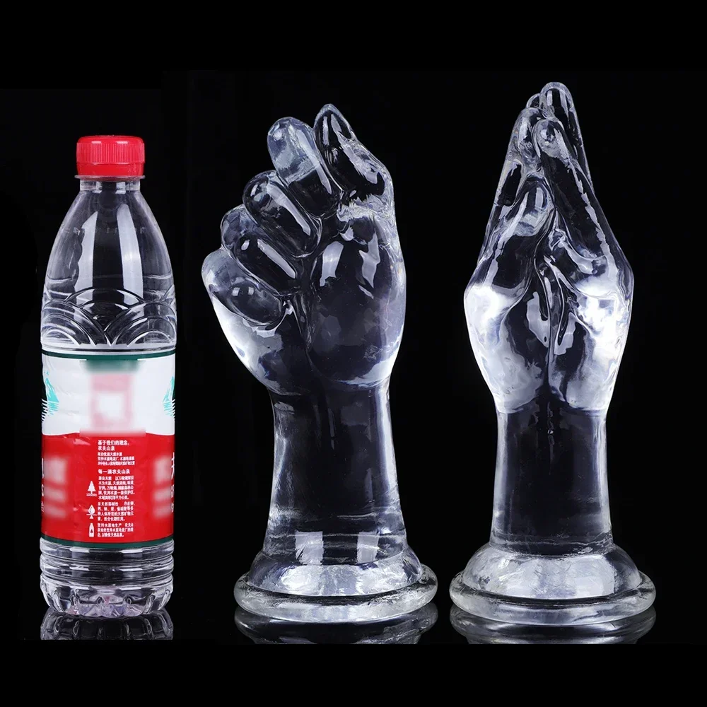 Прозрачная анальная пробка с кулаком/пальцем огромные анальные секс-игрушки для