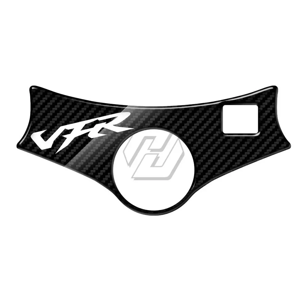 Фото Для Honda VFR800 до 2001 3D Resin Carbon-look Upper Triple Yoke Defender №4