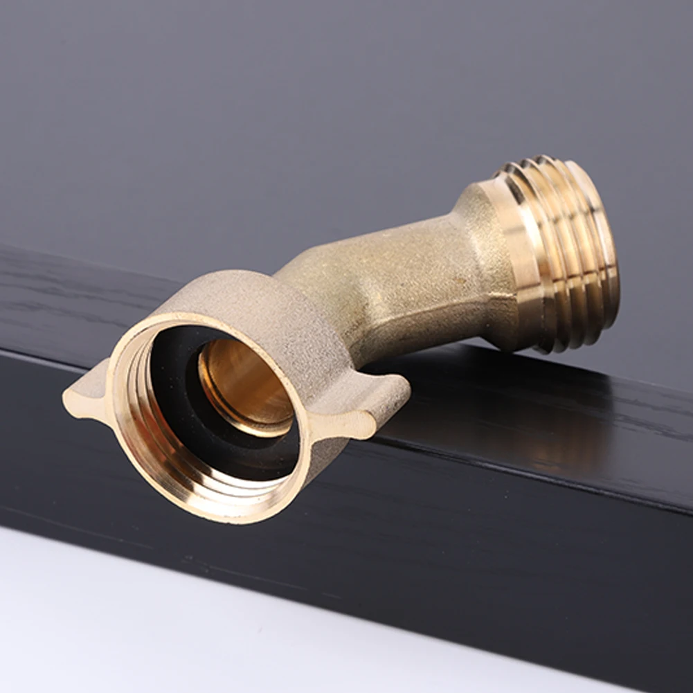 Соединитель садового шланга 3/4 дюйма 45 градусов твердые латунные фитинги