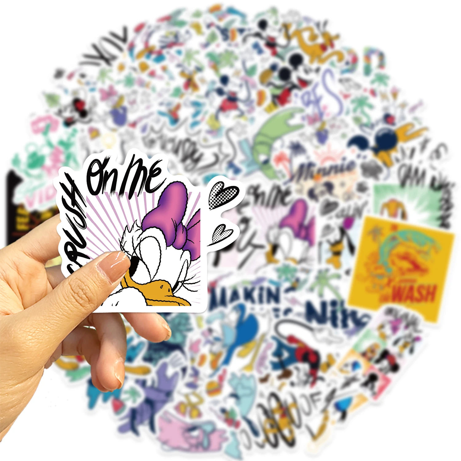 50 шт. детские наклейки для ноутбука чемодана гитары