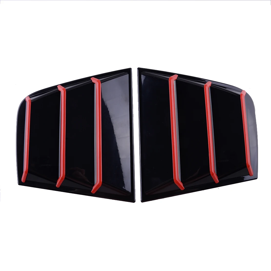 

2Pcs Car Side Window Louver Air Vent Scoop Shade Cover Trim Black & Red Line Fit for Dodge Charger 2011 2012 2013 2014 2015-2021