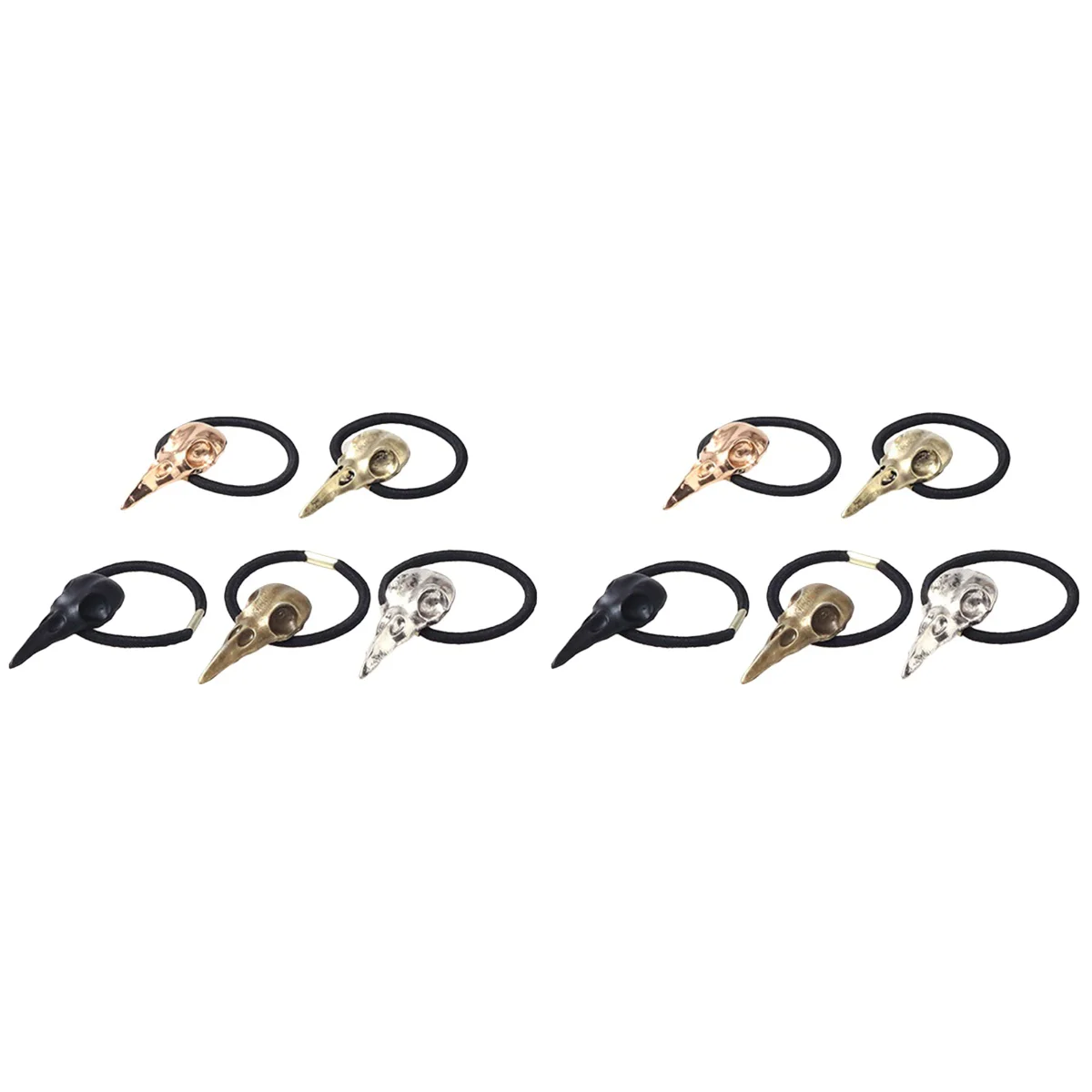 

10 шт., мужские резинки для волос, из цинкового сплава