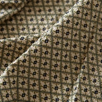 130cm width summer cotton diamond flower salt bubble dress handmade diy skirt fabric