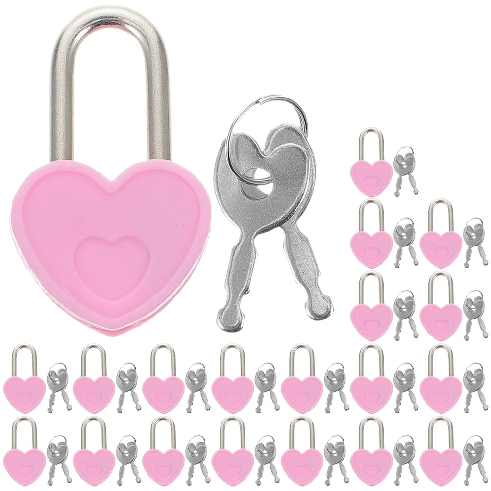 

20 Sets Diary Lock Mini Suitcase Small Backpack Locks Outdoor Storage Box Key Metal