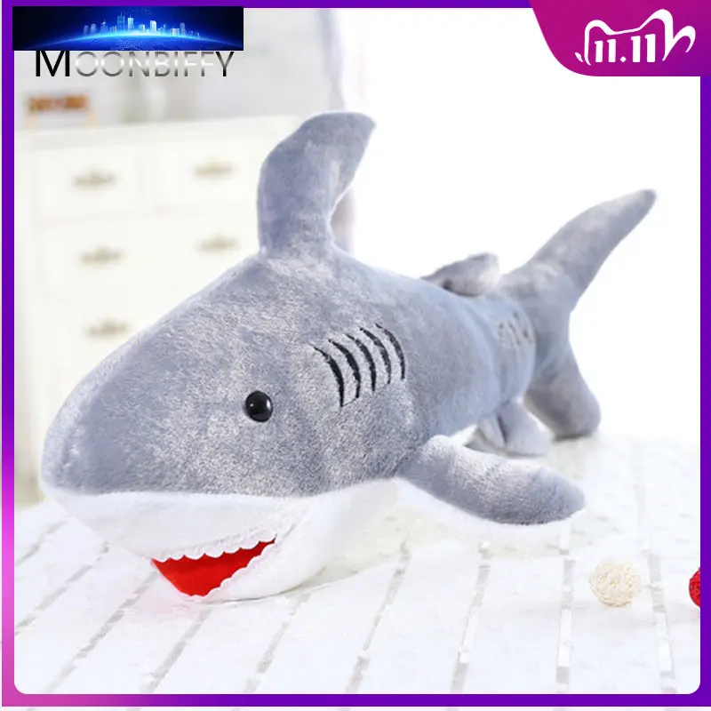 

Cute Soft Giant Large Shark Plush Stuffed Ocean Fish Kawaii Doll Toy Speelgoed Animals Reading Pillow for Children Kids Gifts