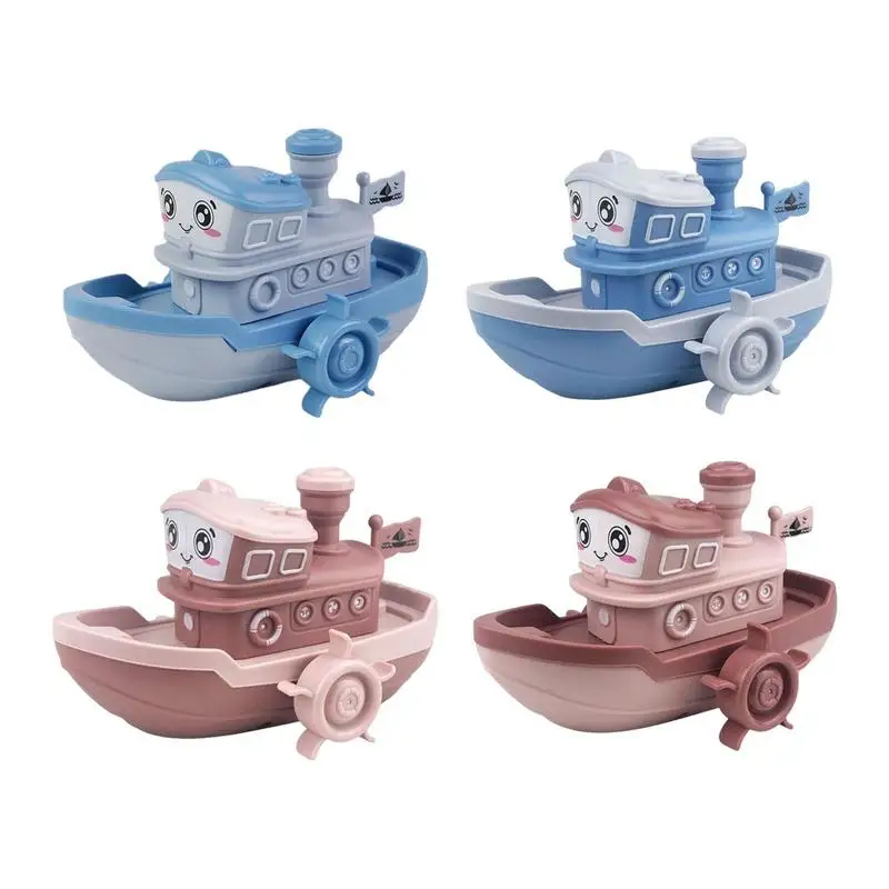 Baby Bath Toys For Children Clockwork Toy Bath Swimming Bath Toy Cute Boat Play Water Toy Toddler Toys For Bath
