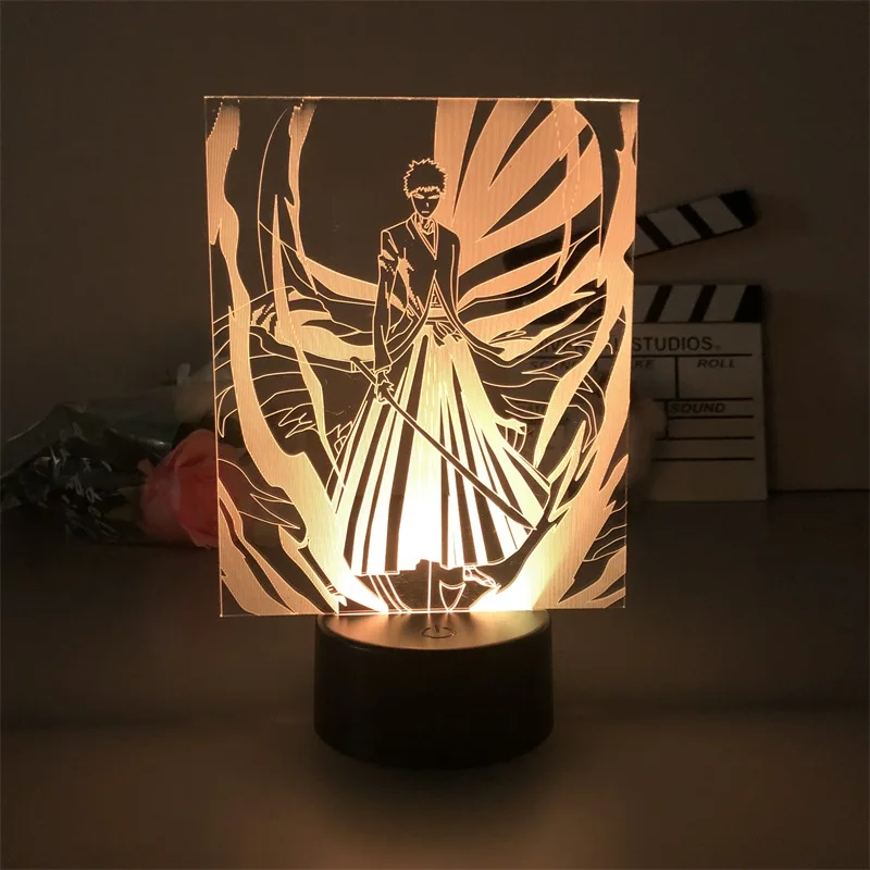 

Kurosaki Ichigo BLEACH Led Night Light Bluetooth Control for Bright Base Light Lovely Present Hot Selling Japanese Anime Manga