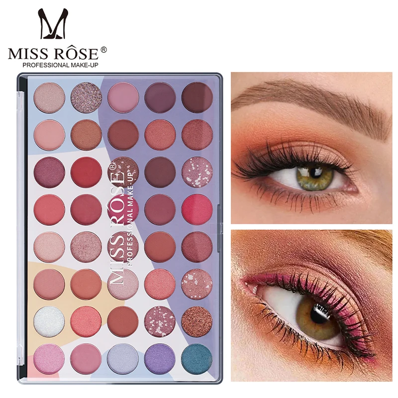 

40 Color Eye Shadow Palette Colorful Artist Shimmer Glitter Matte Pigmented Powder Pressed Eyeshadow Eyes Makeup Kit Maquillage