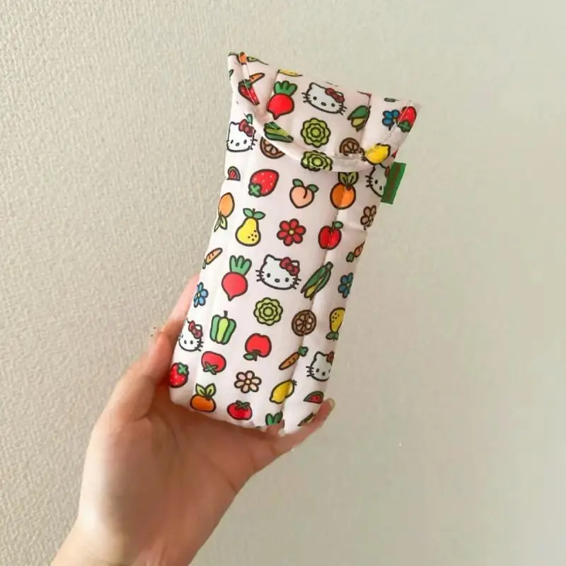 Kawaii милая сумка для хранения очков Sanrio Hellokitty хлопковая внутренняя подкладка