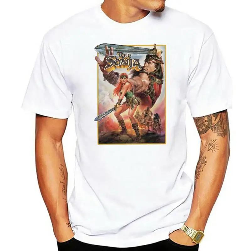Red Sonja V4 T-Shirt Natural Olive White Zinc Poster All Sizes S...5Xl
