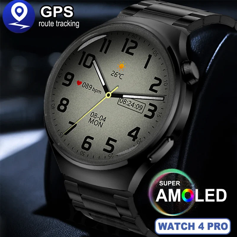 

Watch4 Pro Smartwatch 2023 New men's GPS watch AMOLED1.6 "Full screen Touch Bluetooth Call smartwatch for women for Huawei IOS