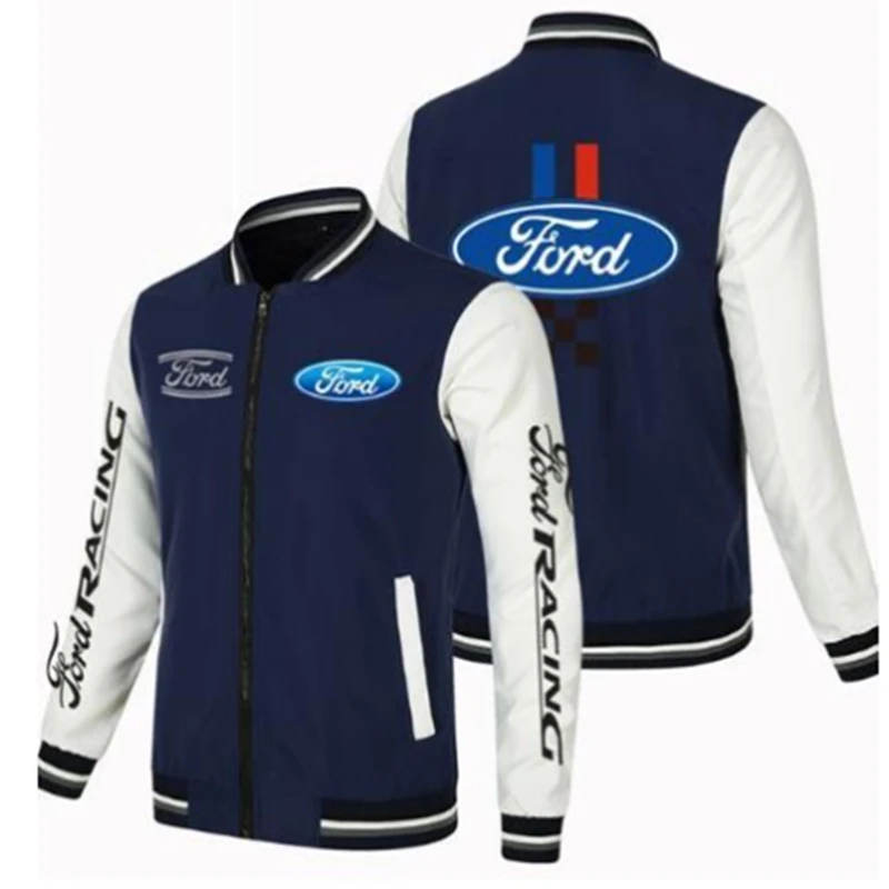 Куртка мужская демисезонная с логотипом FORD, на молнии