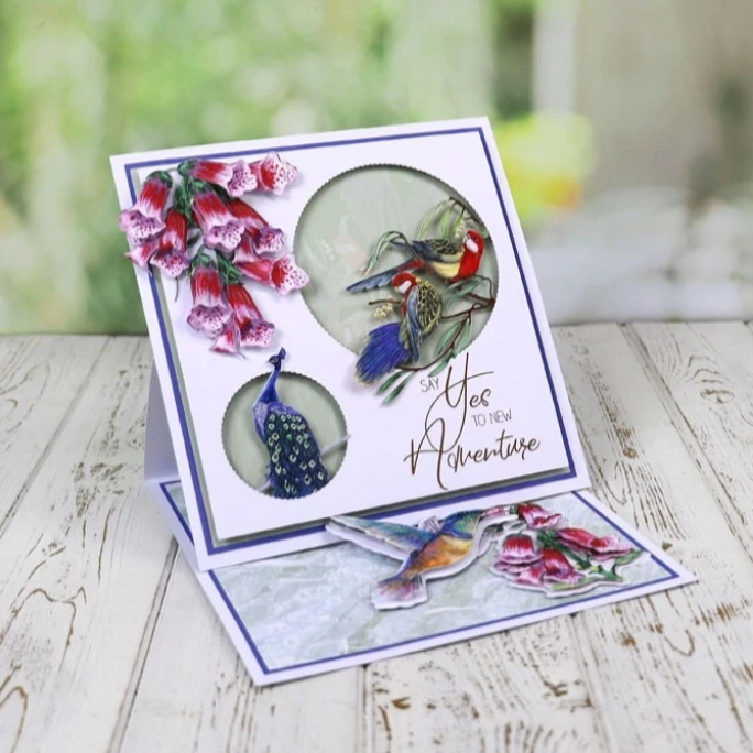 Набор металлических вырубных штампов PANDALAI в виде павлина для рукоделия