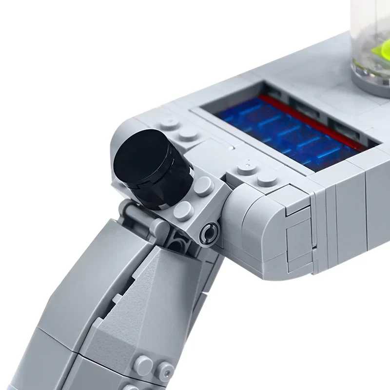 Moc технический пистолет игрушки блоки мультяшный фильм Рик Творческий Морти