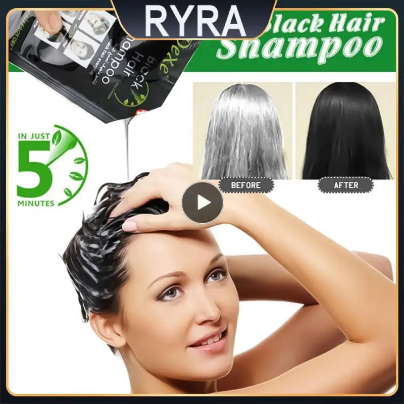 

SevichInstant Black Hair Shampoo Grey White Hair Darkening Shinny in 5 Minutes Activated Carbon Make Up Hair Color Shampoo