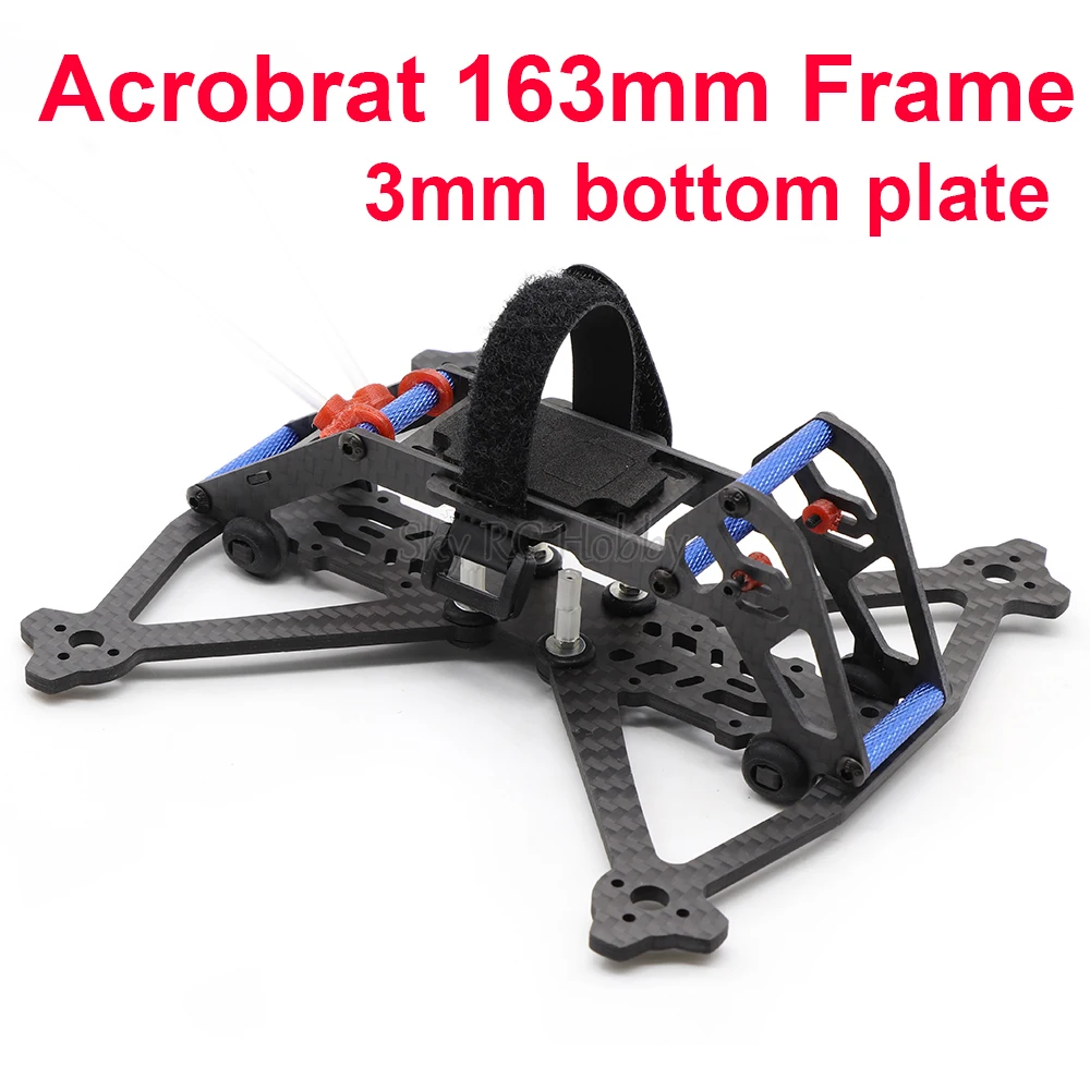 

HSKRC Acrobrat 163 163 мм 3-дюймовый мини-Квадрокоптер с рамкой и поддержкой 3-дюймового пропеллера, совместимый с мини-камерой Runcam