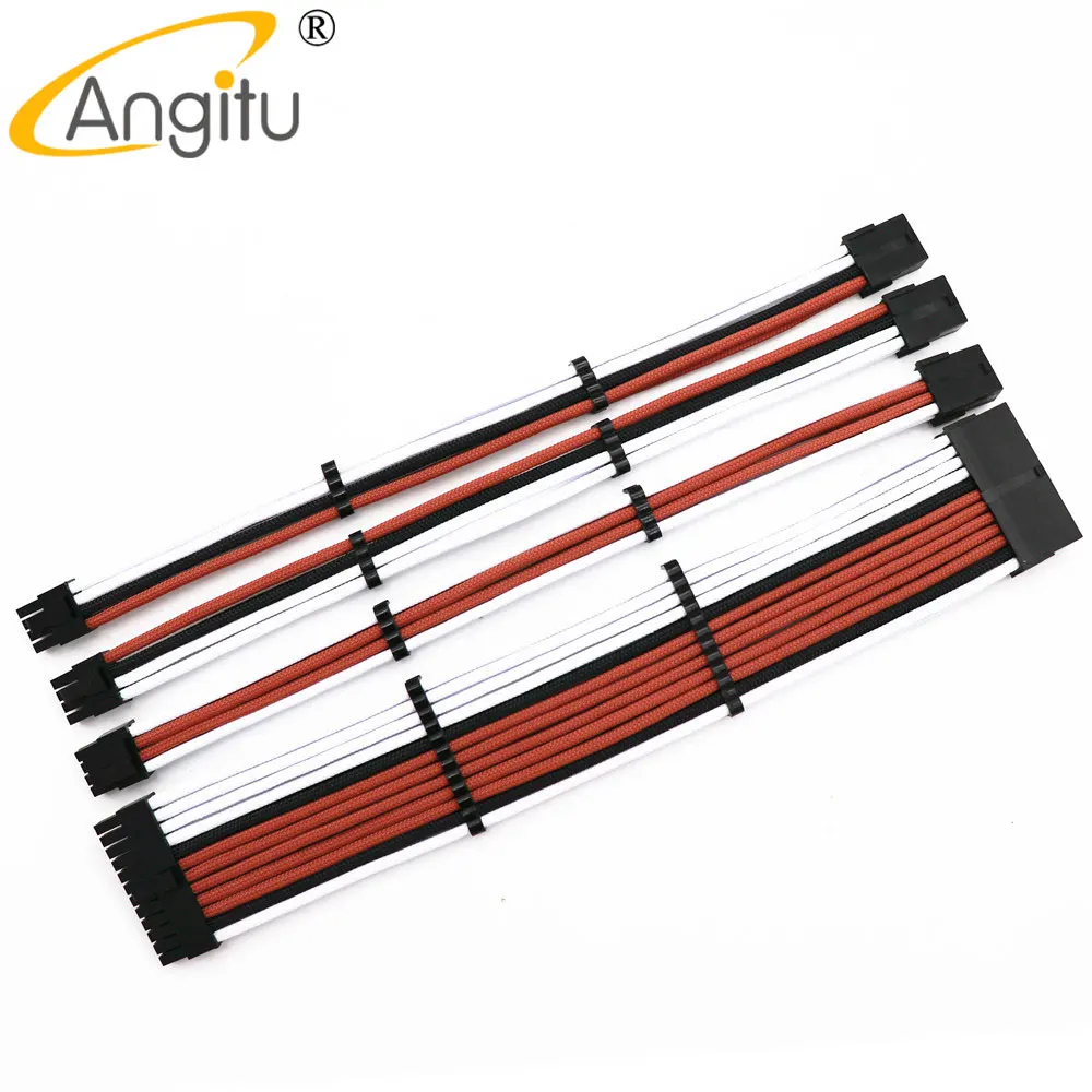 Комплект кабелей для ПК премиум-класса 30 см 24pin MB 4 + pin CPU PCIE 6 2P 6Pin GPU - купить по