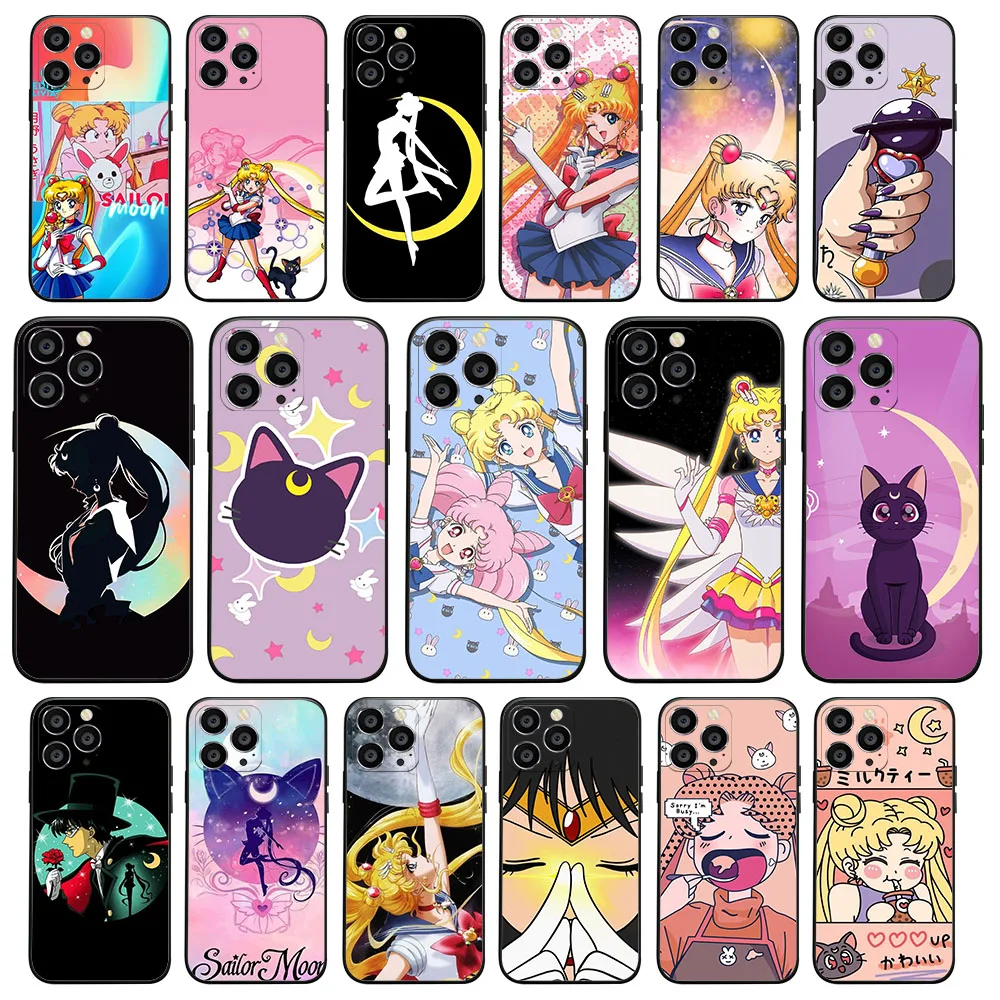 Женский чехол AU-54 S-Сейлор Мун для Xiaomi Mi 9 9T 11 11T Redmi 6 6A 7 7A 12 12C S2 A3X Poco F2 Pro