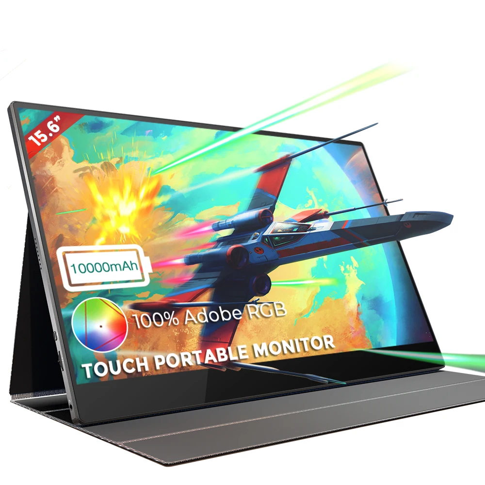 

15.6 inch 4k Built in Battery Portable Monitor 600 Brightness 100% Color Gamut For Ps5 type-c lcd computer second screen monitor