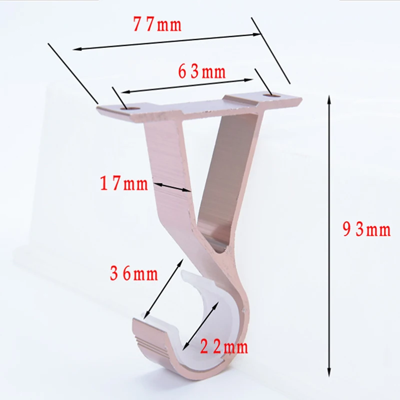 Двойные занавески из железного сплава скобы металлическая прочная основа