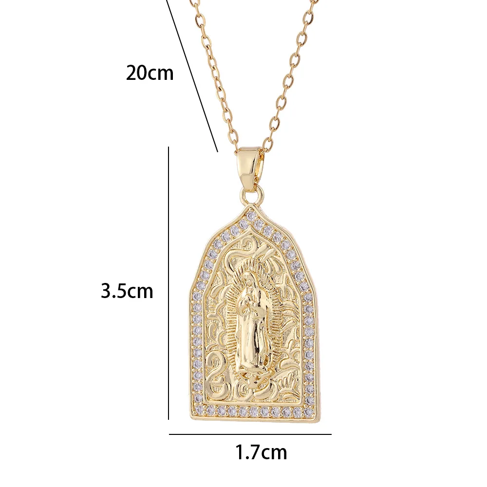 Женская позолоченная цепочка на воротник с фианитом