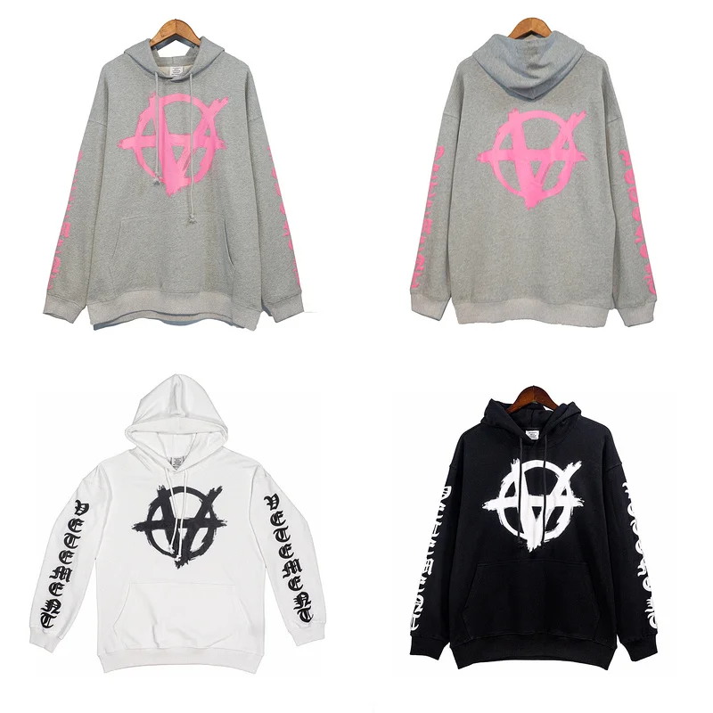 

2022 Vetements Anti-War Logo Printed Women Men Hooded Sweatshirt Hoodies Hiphop Men Oversized Cotton Hoody Hoodies Pullover VTM