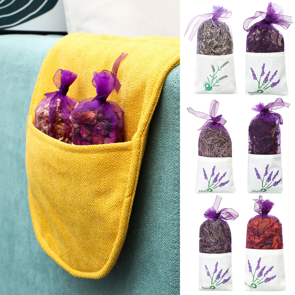 

Natural Dry Flowers Sachets Fragrance Bag Air Refresh Aromatic Mint Rosemary Jasmine Rose Moth-proof Mildew-proof Gift