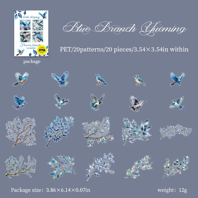 

Набор стикеров Jianwu Flower and Bird Sing Series