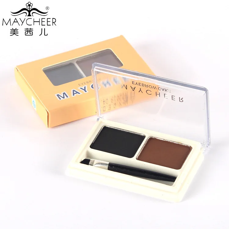 

MAYCHEER Double Color Eyebrow Powder Eye Brow Enhancers Brows Tint Shade Shadow Powder Professional Waterproof Makeup Palette