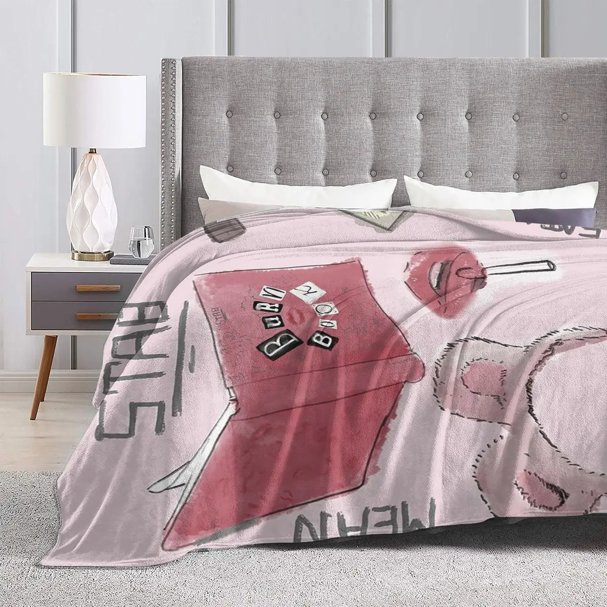 Одеяло Фланелевое с узором для девочек мягкое теплое покрывало кровати гостиной